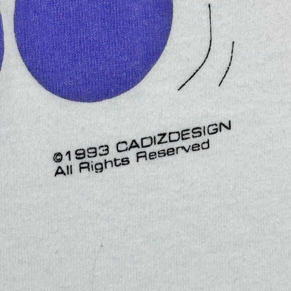 Vintage 1993 fruit of the loom made in the USA white T-shirt size large - Picture 5 of 11